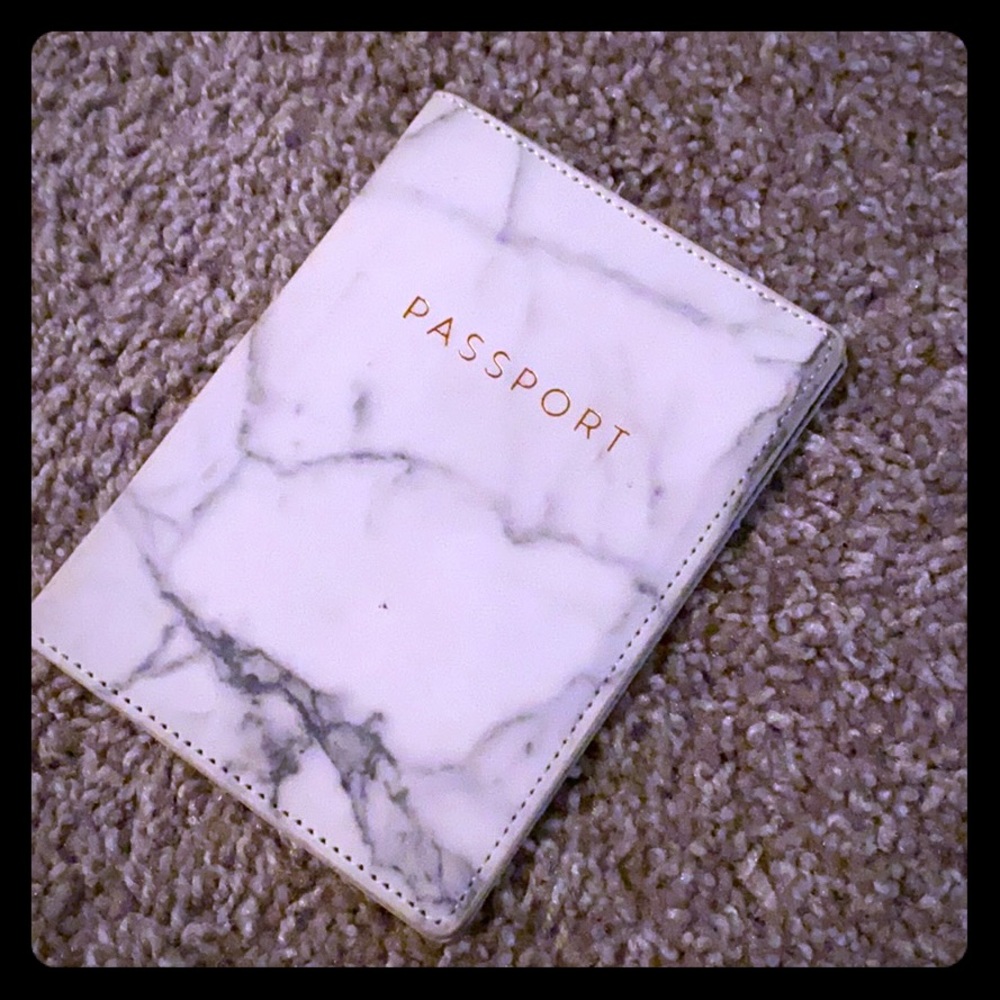 White Passport Holder